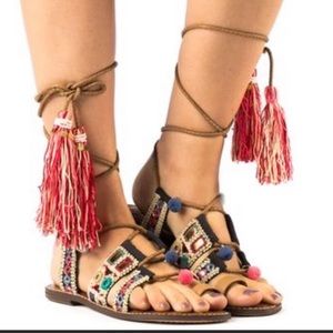 Tassel Gladiator Sandal